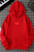 Unisex Ninja Akatsuki Sırt Baskılı Sweatshirt thumbnail 11