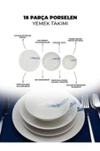Farika Porselen Toros 18 Parça 6 Kişilik Porselen Yemek Takımı - 3