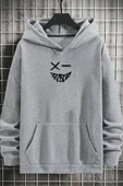 Cartoon Graphic Thermal Lined Drawstring Sweatshirt thumbnail 7