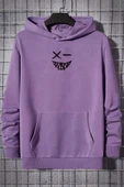 Cartoon Graphic Thermal Lined Drawstring Sweatshirt thumbnail 9