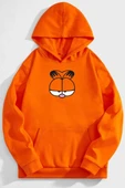 Unisex Garfield Baskılı Sweatshirt - 3