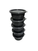 Hobby Life Tick Tock Hava Sızdırmaz Saklama Kabı 5'li Set 5 x 250 ML Antrasit - 2