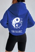 Unisex Yin & Yang Tasarım Sweatshirt - 1