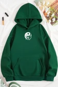 Unisex Yin & Yang Tasarım Sweatshirt - 9