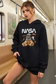 Unisex Nasa Bear Baskılı Sweatshirt thumbnail 1