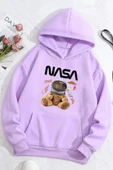Unisex Nasa Bear Baskılı Sweatshirt thumbnail 9
