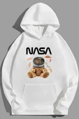 Unisex Nasa Bear Baskılı Sweatshirt thumbnail 5
