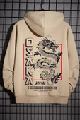 Unisex Osaka Baskılı Kapüşonlu Sweatshirt thumbnail 2