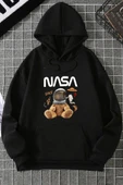 Unisex Nasa Bear Baskılı Sweatshirt thumbnail 3