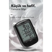 TechTic Sunding Bisiklet Km Hız Göstergesi Işıklı Led Ekranlı Kronometre Derece Saat(24 Fonksiyon) - 12