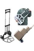 Kılıçaslan Camp Katlanır Portatif Taşıma Aracı Koli  Paket El Arabası80 Kg Kapasiteli Askı Aparatl thumbnail 2