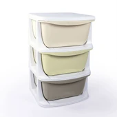 7130 3 Katlı 3 Çekmeceli Saklama Ünitesi -Dolu Oyuncak thumbnail 3