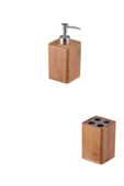 Lorin Bambu Sıvı Sabunluk Ve Diş Fırçalık 2li Set - 2
