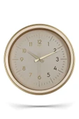 Gold Kasa Krem Çerçeve Duvar Saati 37 cm - 2