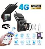 1080p Araç içi Kamera - 4g Araç Kamerası - GPS Takip Sistemi - Wifi - Sim Kartı Tak / Kullan - 1