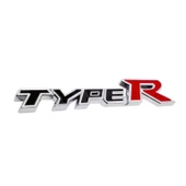 Type R Plastik Krom Arma Logo Bagaj Etiketi Sticker - 2