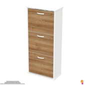 Modilayn VARBİ Asma Kapı Önü 52x115x26 cm’ lik 3 Düşer Kapak 6 Göz Bölmeli Ayakkabılık - 6