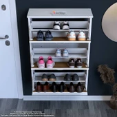 Modilayn VARBİ Asma Antre 72x115x256 cm’lik 3 Düşer Kapak 6 Göz Bölmeli Ayakkabılık thumbnail 5