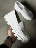 Knack Yüksek Taban Klasik Ayakkabı 779 Beyaz thumbnail 6