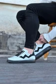 Wagoon WG160 Beyaz Siyah Erkek Casual Ayakkabı - 3
