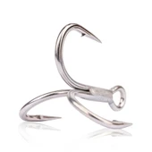 Mustad Kaiju UltraNor In-Line Treble 35000UN Olta İğnesi  TITAN STEEL NO:2 - 4LÜ - 2