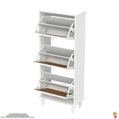 Modilayn VARBİ Kapı Önü 52 x 127 x 25, 5 cm’ lik 3 Düşer Kapak 6 Göz Bölmeli Ayakkabılık thumbnail 7