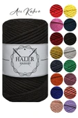 Büklüm 3 Büküm, Taranan Makrome, Pamuk Makrame, Halat İp, Üç Büküm, Hobi İpi, 250 Gr - 1