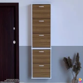 Modilayn VARBİ UMAY' 2 Li Asma Kapı Önü 52x181x26 cm’ lik 5 Düşer Kapak 10 Göz Ayakkabılık - 5