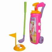 Barbie Golf Arabası Oyuncak Eğitici Oyun Seti Pembe - 1