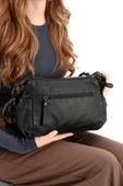 Y.S.Deri Kadın Omuz Çantası Çapraz Askılı Postacı Vegan Deri 25*20 Cm Bayan Omuz Çantası Çok Cepli - 7