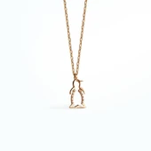 14 Ayar Altın Kaplama Taşlı Zarif Penguan Figür Kolye - CNS00608 - 5