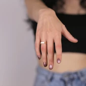 Köşeli Dikdörtgen Yüzük - 1