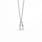 14 Ayar Altın Kaplama Taşlı Zarif Penguan Figür Kolye - CNS00608 - 6