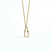 14 Ayar Altın Kaplama Taşlı Zarif Penguan Figür Kolye - CNS00608 - 4