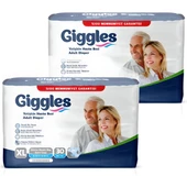 Giggles Yetişkin Hasta Bezi Belbantlı Ekstra Büyük Boy Xl 2 Paket 60 Adet - 1