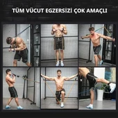 By Nevser® 11 Parça Lateks Egzersiz Bandı Çekme Halatı Egzersiz Seti - 4