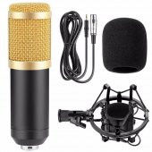 WellSound BM-800 Stand Profesyonel Masa Mikrofonu Usb Ses Kartı - 1