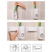 By Nevser® Otomatik Diş Macunu Sıkacağı ve 5 Adet Diş Fırası Tutacağı Diş Fırçalığı thumbnail 5