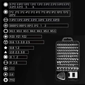 By Nevser® 115 in 1 Hassas Tornavida Onarım Alet Manyetik Sürücü Kitli Elektronik Hassas Tornavida Seti thumbnail 3