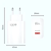 By Nevser® 120W USB Hızlı Type C Uçlu Kablolu Şarj Aleti - 5