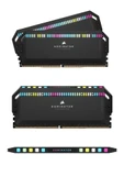 Corsair Dominator Platinum RGB DDR5 RAM 32 GB (2 x 16 GB) 5600 MHz CL36 Intel XMP iCUE Uyumlu Bilgisayar Belleği - Siyah (CMT32GX5M2B5600C36) - 1
