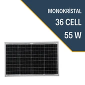 LEXRON 55W MONOKRİSTAL GÜNEŞ PANELİ - 1