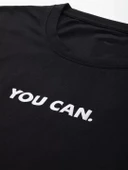 Kadın Baskılı Oversize T-shirt - Siyah - 4