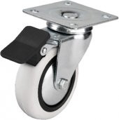 Hts 353 - 75x25lik PVC Makaralı Tablalı Frenli Teker 4 ADET - 1