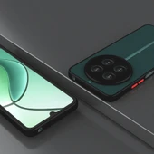 Realme 12 Mat Kamera Korumalı Renkli Tuşlu Sert Silikon Hux Kapak thumbnail 3