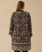 Gala-xi Büyük Beden Desenli Kadın Hırka 10002512714003 - 2