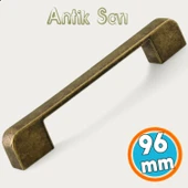 Mobilya Çekmece Mutfak Dolabı Dolap Kulpları Kulbu Kulpu Antik Sarı 96 mm -9.6 cm Metal Kulp thumbnail 1