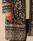 Gala-xi Büyük Beden Desenli Kadın Hırka 10002512714003 - 3