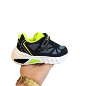 Kinetix Mags Siyah-Gri Cırtlı Hafif Rahat Erkek Çocuk Spor Ayakkabı thumbnail 6