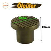 Melen Antik Sarı Kulp Düğme Tek Vidalı Çekmece Mutfak Mobilya Dolabı Dolap Kulpu Kulbu Metal Kulp thumbnail 2
